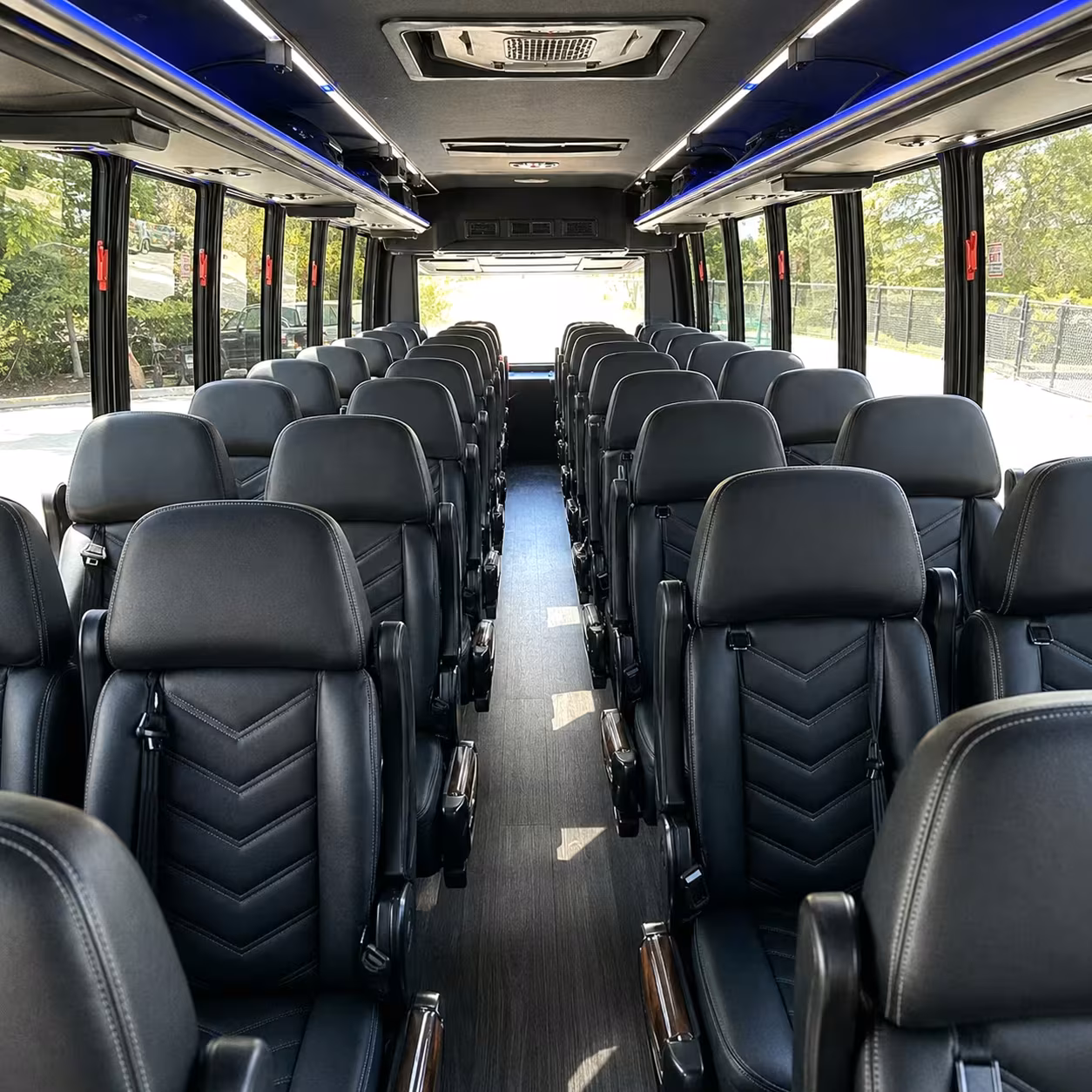 28 passenger minibus interior