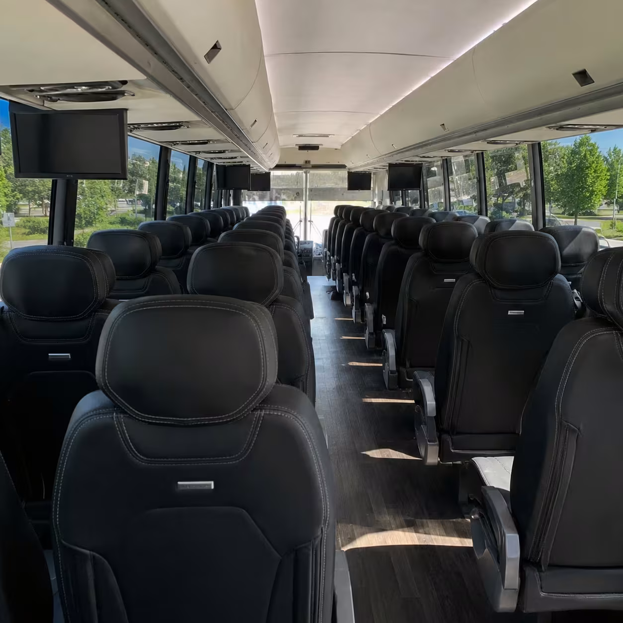 louisville charter bus interior