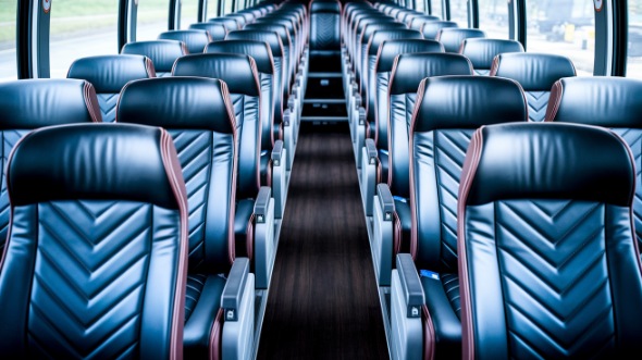 louisville 50 passenger charter bus inside