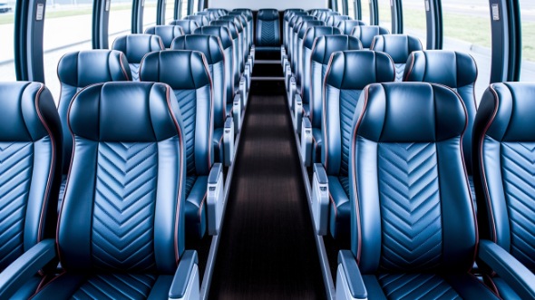 louisville 54 passenger charter bus inside