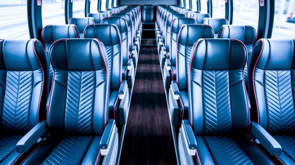 louisville 56 passenger charter bus inside